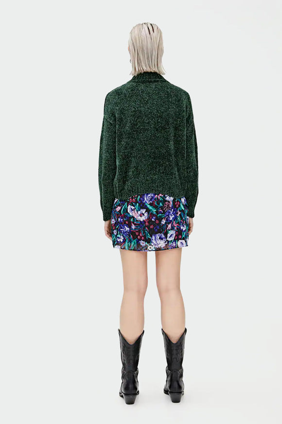 Basic Chenille High Neck Sweater