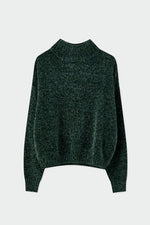 Basic Chenille High Neck Sweater