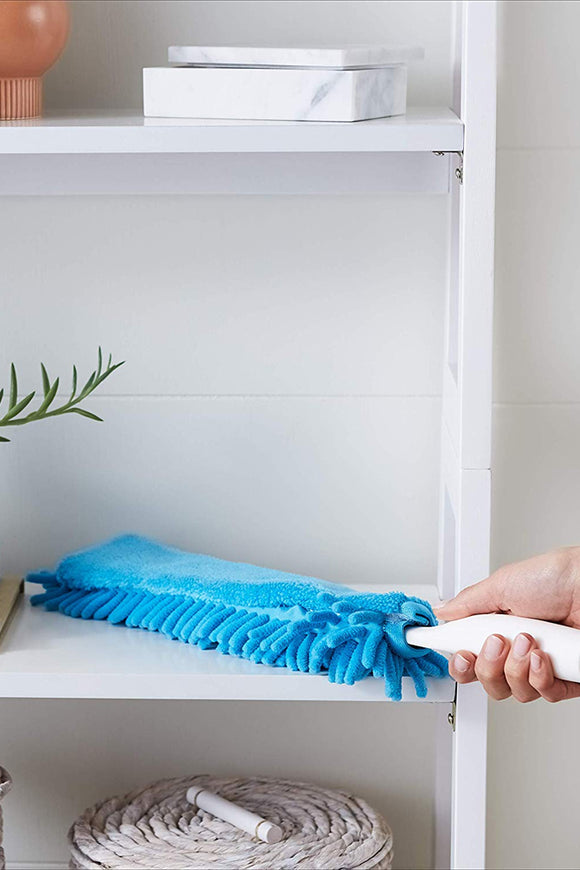 Basics Chenille Duster 5 Pads Blue And White