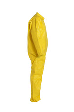 Disposable Chemical Resistant Coverall With Serged Seams And Open Cuff
