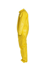 Disposable Chemical Resistant Coverall With Serged Seams And Open Cuff