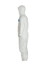 Disposable Protective Coverall With Respirator Fit Hood And Elastic Cuff