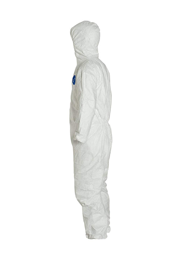 Disposable Protective Coverall With Respirator Fit Hood And Elastic Cuff