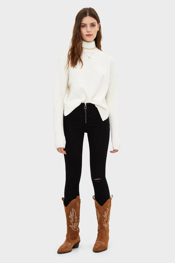 High Neck Sweater Woman