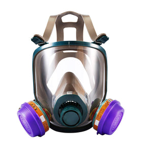 Holulo Full Face Respirator With Filter Cartridge Protection Industrial Grade Quality Organic Vapor Respiratory Protection Safety Mask