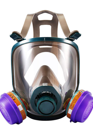 Holulo Full Face Respirator With Filter Cartridge Protection Industrial Grade Quality Organic Vapor Respiratory Protection Safety Mask