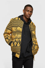 Jacquard Bomber Jacket