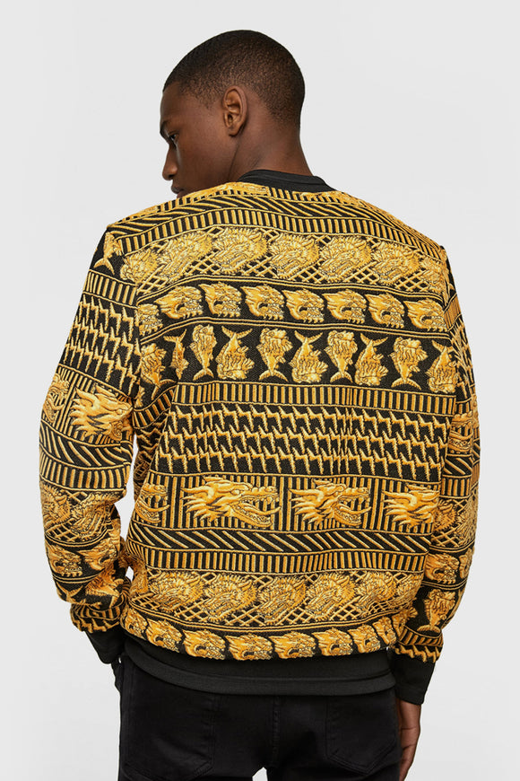 Jacquard Bomber Jacket