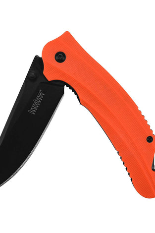 Kershaw Barricade 8650 Multifunction Rescue Pocket Knife With 3 5 Inch Stainless Steel Blade