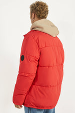 Puffer Jacket With Contrast Trims