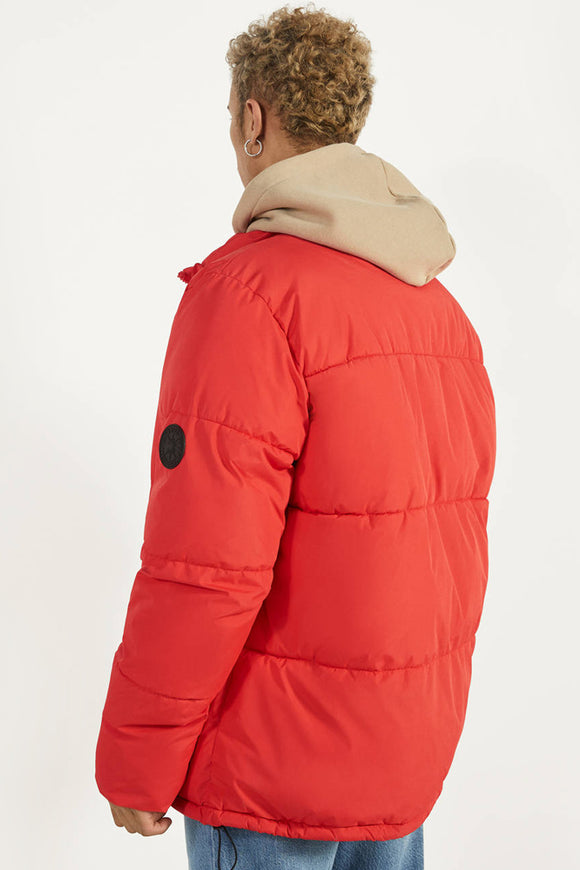 Puffer Jacket With Contrast Trims