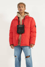 Puffer Jacket With Contrast Trims