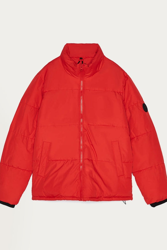 Puffer Jacket With Contrast Trims