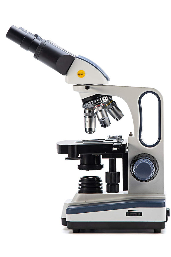 Research Grade Compound Lab Microscope With Wide Field 10x And 25x Eyepieces
