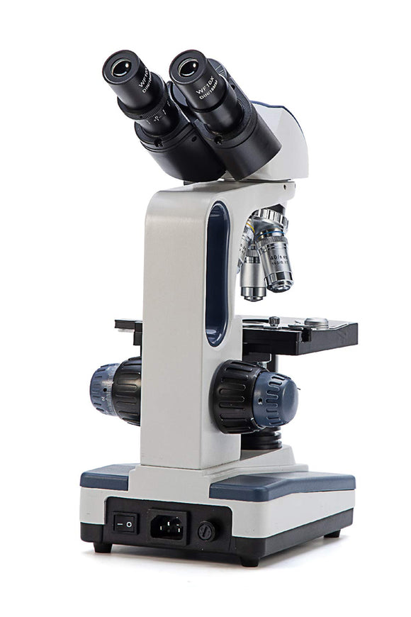 Research Grade Compound Lab Microscope With Wide Field 10x And 25x Eyepieces