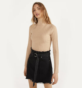 Ribbed Long Sleeve T Shirt