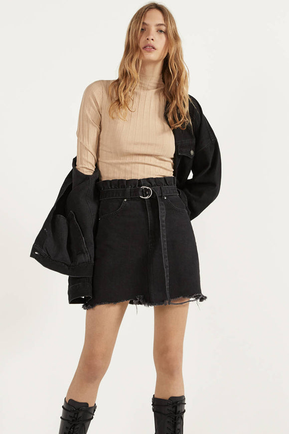 Ribbed Long Sleeve T Shirt