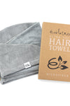 Volatree Microfiber Hair Towel Wrap Quick Magic Hair Dry Hat Neutral Gray